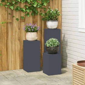 Soporte de plantas 3 pcs Antracita Acero en Soportes para macetas | Comprar online en Foro24