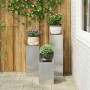 Soportes para plantas 3 pcs Plateado 24 x 24 x 75 cm