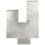 Soportes para plantas 3 pcs Plateado 24 x 24 x 75 cm