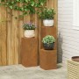 Soportes para plantas 3 pcs Oxidado 24 x 24 x 75 cm