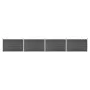 Black WPC Fence Panel Set 699x105 cm by vidaXL, fence panels - Ref: Foro24-3070449, Price: 650,30 €, Discount: %