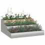 Maceta para Jardín Plateado 90 x 90 x 35 cm Acero galvanizado
