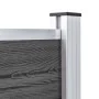 Black WPC Fence Panel Set 699x105 cm by vidaXL, fence panels - Ref: Foro24-3070449, Price: 650,30 €, Discount: %