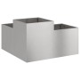 Maceta para Jardín Plateado 80 x 80 x 48 cm Acero inoxidable