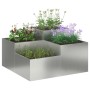 Maceta para Jardín Plateado 80 x 80 x 48 cm Acero galvanizado