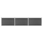 Black WPC fence panel set 526x105 cm by vidaXL, fence panels - Ref: Foro24-3070448, Price: 457,54 €, Discount: %