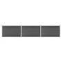 Black WPC fence panel set 526x105 cm by vidaXL, fence panels - Ref: Foro24-3070448, Price: 496,71 €, Discount: %