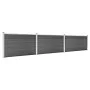 Black WPC fence panel set 526x105 cm by vidaXL, fence panels - Ref: Foro24-3070448, Price: 496,71 €, Discount: %