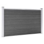 Black WPC fence panel set 526x105 cm by vidaXL, fence panels - Ref: Foro24-3070448, Price: 457,54 €, Discount: %