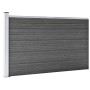 Black WPC fence panel set 526x105 cm by vidaXL, fence panels - Ref: Foro24-3070448, Price: 457,54 €, Discount: %