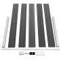 Black WPC fence panel set 526x105 cm by vidaXL, fence panels - Ref: Foro24-3070448, Price: 457,54 €, Discount: %