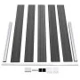Black WPC fence panel set 526x105 cm by vidaXL, fence panels - Ref: Foro24-3070448, Price: 496,71 €, Discount: %