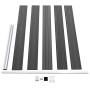 Black WPC fence panel set 526x105 cm by vidaXL, fence panels - Ref: Foro24-3070448, Price: 457,54 €, Discount: %
