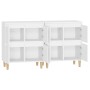 Aparadores 2 uds madera contrachapada blanco 60x35x70 cm de vidaXL, Aparadores - Ref: Foro24-3185751, Precio: 139,16 €, Descu...
