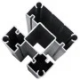 Black WPC fence panel set 526x105 cm by vidaXL, fence panels - Ref: Foro24-3070448, Price: 496,71 €, Discount: %