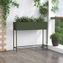 Jardinera Elevada Verde oliva 100 x 26 x 82 cm Acero en Maceteros y jardineras | Comprar online en Foro24