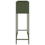 Jardinera Elevada Verde oliva 100 x 26 x 82 cm Acero en Maceteros y jardineras | Comprar online en Foro24