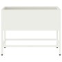 Jardinera Elevada Blanco 60 x 26 x 45 cm Acero
