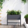Jardinera Elevada Antracita 60 x 26 x 45 cm Acero en Maceteros y jardineras | Comprar online en Foro24