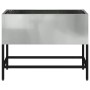Jardinera Elevada Plateado 60 x 26 x 45 cm Acero Galvanizado