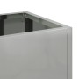 Jardinera Elevada Plateado 60 x 26 x 45 cm Acero Galvanizado