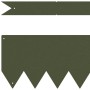 Borduras para césped 20 pcs Verde oliva 100 x 0.5 x 15 cm Acero