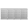 Cobertizo contenedor de basura cuádruple acero inoxidable 240L