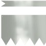 Borduras para césped 20 pcs Plateado 100 x 0.5 x 20 cm