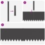Borduras para césped 20 pcs Negro 100 x 0.5 x 30 cm Acero