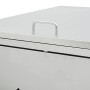 Cobertizo contenedor de basura cuádruple acero inoxidable 240L