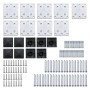 Schwarzes WPC-Zaunplatten-Set 1311 x (105–186) cm von vidaXL, Zaunpaneele - Ref: Foro24-3070443, Preis: 1,00 €, Rabatt: %