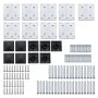 Schwarzes WPC-Zaunplatten-Set 1311 x (105–186) cm von vidaXL, Zaunpaneele - Ref: Foro24-3070443, Preis: 1,00 €, Rabatt: %