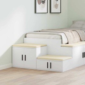 Armario de almacenamiento Blanco 103 x 41 x 40 cm en Mesitas de noche | Comprar online en Foro24