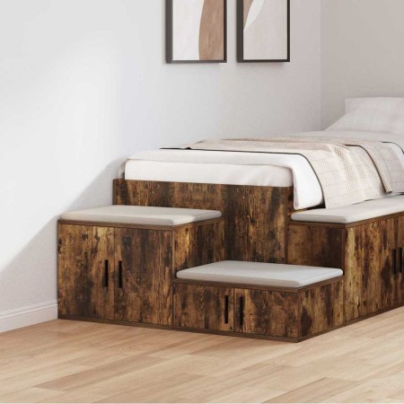 Armario de almacenamiento Roble ahumado 103 x 41 x 40 cm en Mesitas de noche | Comprar online en Foro24
