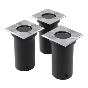 Square garden floor lamps 3 units by vidaXL, Outdoor lighting - Ref: Foro24-40394, Price: 39,16 €, Discount: %