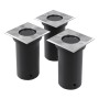 Quadratische Gartenstehlampen 3 Einheiten von vidaXL, Außenbeleuchtung - Ref: Foro24-40394, Preis: 39,16 €, Rabatt: %