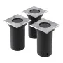 Square garden floor lamps 3 units by vidaXL, Outdoor lighting - Ref: Foro24-40394, Price: 39,85 €, Discount: %