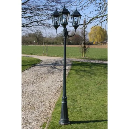 Garden lamppost 3 arms 230 cm dark green/black aluminum by vidaXL, Outdoor lighting - Ref: Foro24-40243, Price: 213,47 €, Dis...
