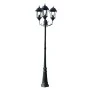 Gartenlaternenmast 3 Arme 230 cm dunkelgrün/schwarz Aluminium von vidaXL, Außenbeleuchtung - Ref: Foro24-40243, Preis: 213,47...
