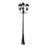Gartenlaternenmast 3 Arme 230 cm dunkelgrün/schwarz Aluminium von vidaXL, Außenbeleuchtung - Ref: Foro24-40243, Preis: 213,79...