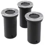 3 pcs round garden ground recessed LED spotlights by vidaXL, Outdoor lighting - Ref: Foro24-40393, Price: 44,72 €, Discount: %