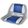 Bootssitz klappbares Rückenlehnenkissen Blau Weiß 48x51x41cm von vidaXL, Teile für Segelboote - Ref: Foro24-90418, Preis: 76,...