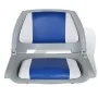 Bootssitz klappbares Rückenlehnenkissen Blau Weiß 48x51x41cm von vidaXL, Teile für Segelboote - Ref: Foro24-90418, Preis: 76,...