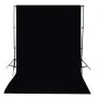 Telón de fondo para fotografía algodón negro 300x300 cm de vidaXL, Fondos - Ref: Foro24-190003, Precio: 42,92 €, Descuento: %