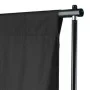 Telón de fondo para fotografía algodón negro 600x300 cm de vidaXL, Fondos - Ref: Foro24-190009, Precio: 63,74 €, Descuento: %