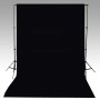 Telón de fondo para fotografía algodón negro 600x300 cm