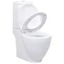 Inodoro de cerámica con cisterna blanco de vidaXL, Baños - Ref: Foro24-240376, Precio: 263,82 €, Descuento: %