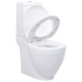 Inodoro de cerámica con cisterna blanco de vidaXL, Baños - Ref: Foro24-240376, Precio: 251,93 €, Descuento: %