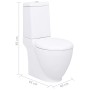 Inodoro de cerámica con cisterna blanco de vidaXL, Baños - Ref: Foro24-240376, Precio: 251,93 €, Descuento: %