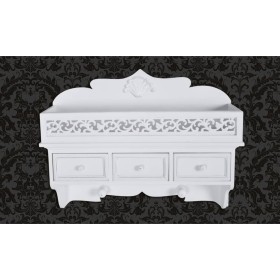 Estante de pared con 3 cajones 2 ganchos by vidaXL, Shelves and shelves - Ref: Foro24-60630, Price: 70,93 €, Discount: %